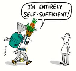 Autarky  - Economic independence or self-sufficiency.