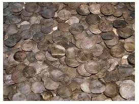 Hoard  - Accumulate (money or valued objects) and hide or store away.