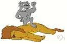 Drubbing  - A resounding defeat in a match or contest.