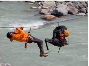 Traverse  - Travel across or through.