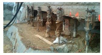 Underpin  - Support, justify, or form the basis for.