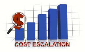 Escalate  - Increase rapidly.