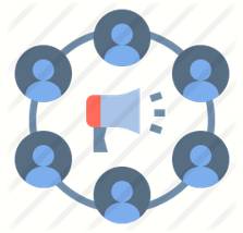 Dissemination  - The act of spreading information or knowledge so that it reaches many people.