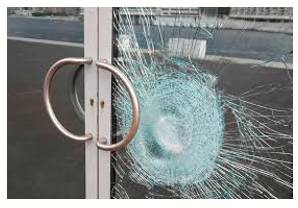 Vandalism  - Action involving deliberate destruction of or damage to public or private property.