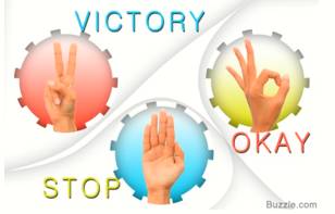 Gesture  - An action performed to convey a feeling or intention.