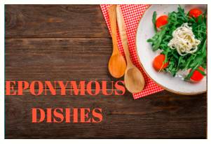 Eponymous  - (of a thing) named after a particular person or group.