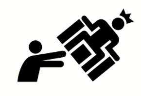 Topple  - to make somebody lose their position of power or authority.