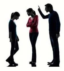 Reproach  - Express to (someone) one's disapproval of or disappointment in their actions.