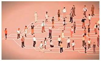 Percolate  - Spread gradually through an area or group of people.