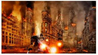 Apocalypse  - An event involving destruction or damage on a catastrophic scale.