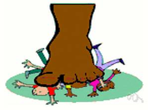 Hog  - Take or use most or all of (something) in an unfair or selfish way.
