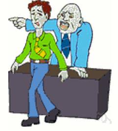 Rebuke  - An expression of sharp disapproval or criticism.