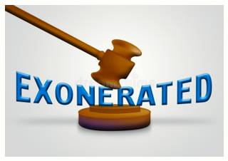 Exonerate  - Release someone from (a duty or obligation)