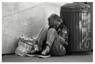Penury  - The state of being very poor.