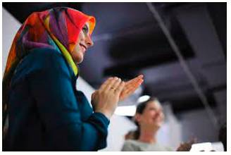Prompt  - Encourage (a hesitating speaker) to say something.