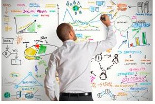 Devise  - To invent a plan, system, object, etc., usually using your intelligence or imagination.