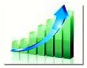 Uptick  - A small increase or slight upward trend.