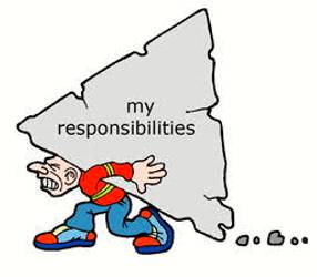 Onus  - The responsibility for something.