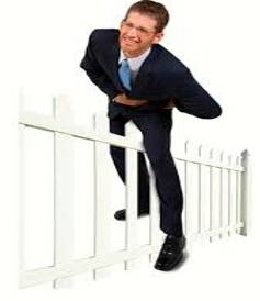 Straddle  - Extend across or be situated on both sides of.
