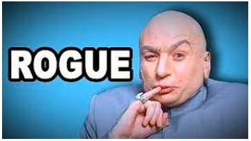 Rogue  - A person whose behaviour one disapproves of but who is nonetheless likeable or attractive.