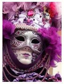 Masquerade  - To pretend to be something that you are not.