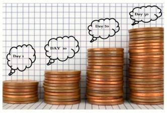 Accrue  - Accumulate or receive (payments or benefits) over time.