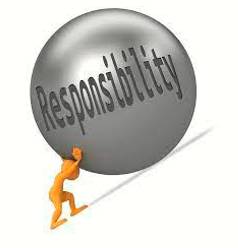 Saddle  - Burden (someone) with an onerous responsibility or task.