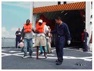 Repatriate  - Send (someone) back to their own country.
