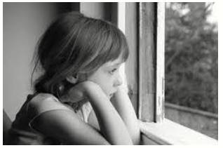 Bereft  - Deprived of or lacking (something).