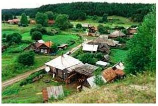Hamlet - A small settlement, generally one smaller than a village, and strictly (in Britain) one without a church.