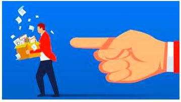 Sacking  - An act of dismissing someone from employment.