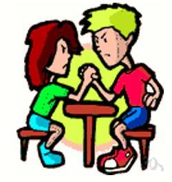 Vie  - Compete eagerly with someone in order to do or achieve something.
