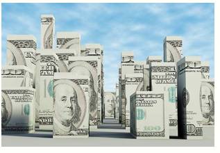 Bloated  - (of a person) excessively wealthy and pampered.