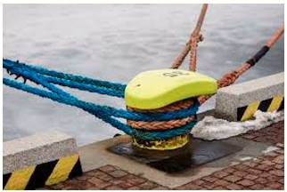 Moor - To attach a boat, ship, etc. to a fixed object or to the land with a rope, or anchor it.