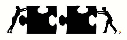 Conflation  - The act of putting two or more things together to make one new thing.