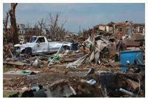 Catastrophe  - An event causing great and usually sudden damage or suffering.