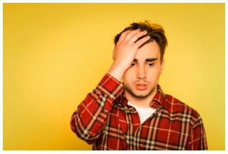 Compunction  - A guilty feeling about doing something.
