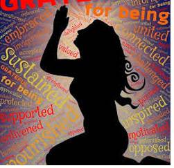 Beholden  - Owing thanks or having a duty to someone in return for help or a service.