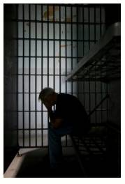 Incarceration  - The state of being confined in prison.
