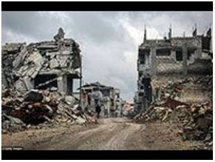 Havoc  - Widespread destruction.