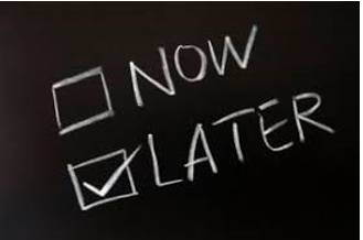 Back-Burner  - Postpone consideration of or action on.