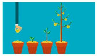Burgeon  - Begin to grow or increase rapidly.