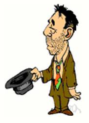 Mendicant  - A beggar.