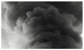 Pall  - Something regarded as enveloping a situation with an air of gloom or fear.