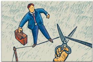 Undermine  - lessen the effectiveness, power, or ability of, especially gradually or insidiously.