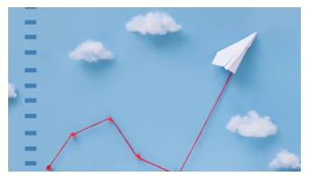 Rebound  - Recover in value, amount, or strength after a decrease or decline.