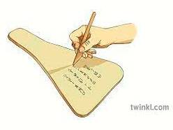 Inscribe  - to write or cut words, your name, etc. onto something.