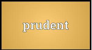Prudent   - Sensible and careful when you make judgments and decisions.