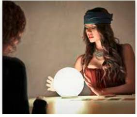 Prescient  - Knowing or appearing to know about things before they happen.