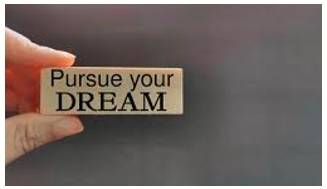 Pursue  - To Do something or try to achieve something over a period of time.